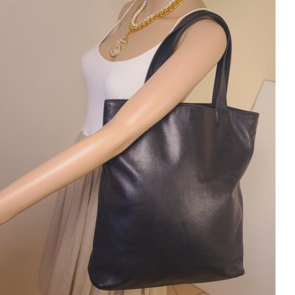 CHANEL Timeless Bag Lambskin Cc Black Cowhide Leather Tote - Picture 3 of 14